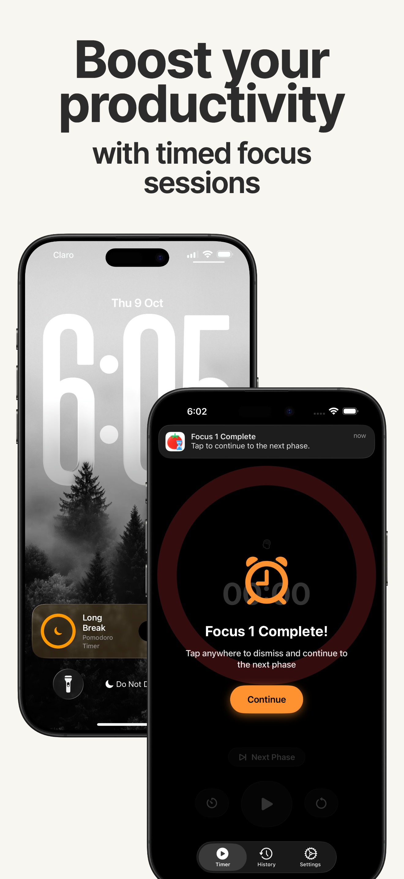 Tomate - Custom durations and controls